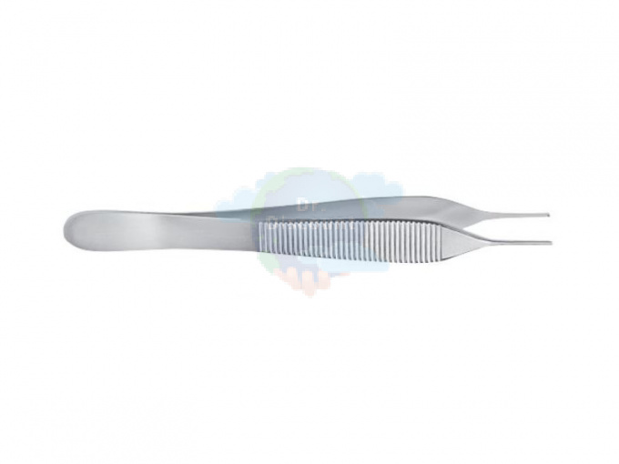 Пинцет хирургический Micro-Adson, 1x2-зубый, прямой, длина 15 см